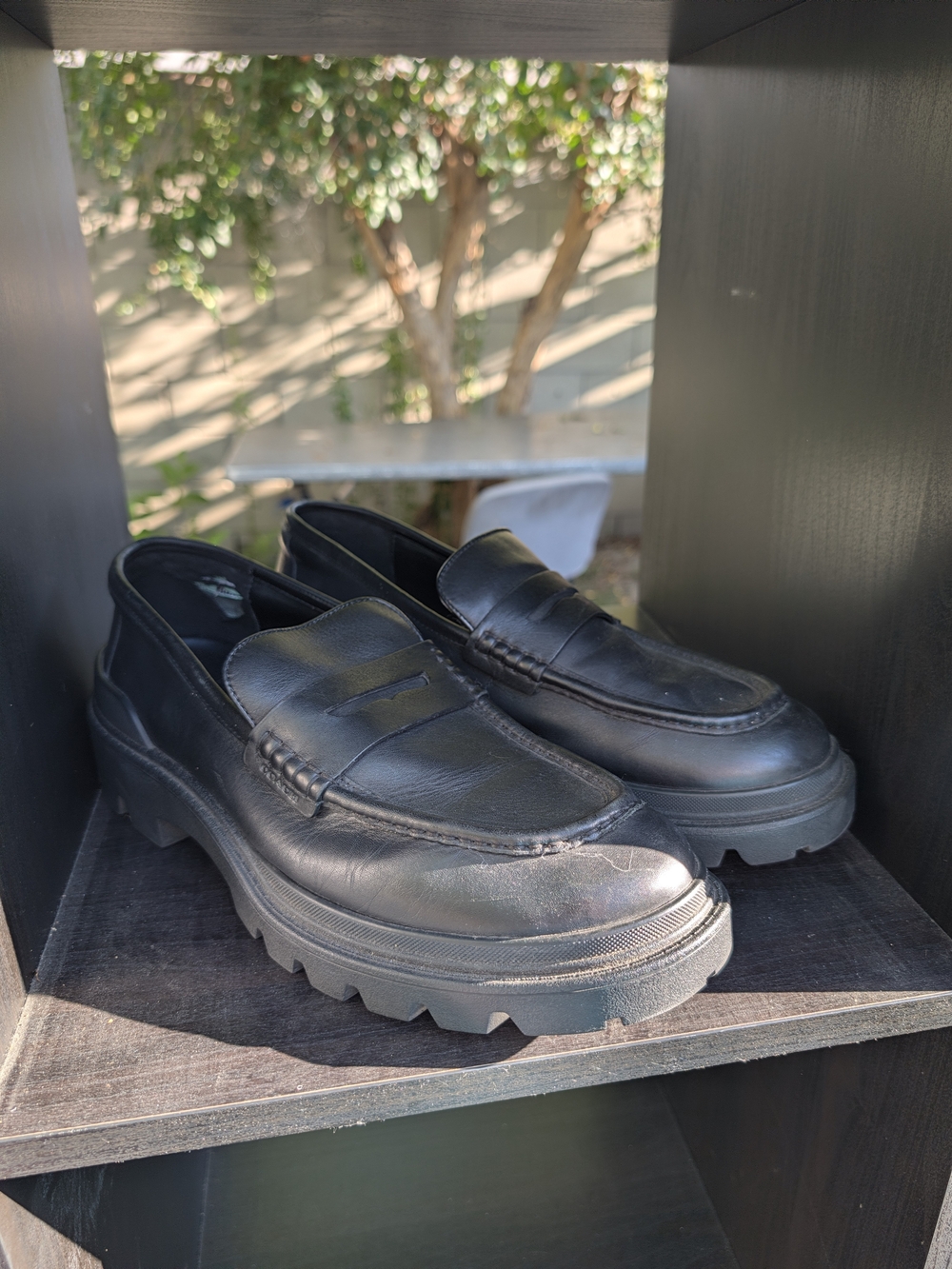 Coach Men's Black Chunky Penny Loafers